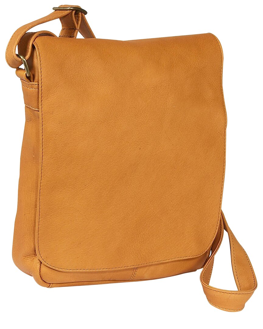 Le Donne Vertical Leather Shoulder Bag In Brown
