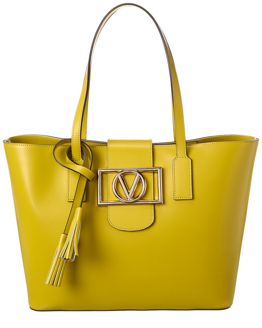 Shop Valentino By Mario Valentino Marion Leather Tote In Green