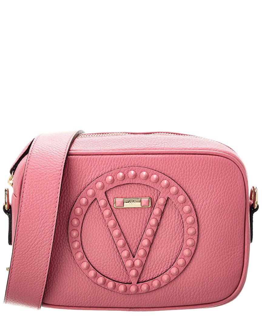 Shop Valentino By Mario Valentino Mia Rock Leather Crossbody In Pink
