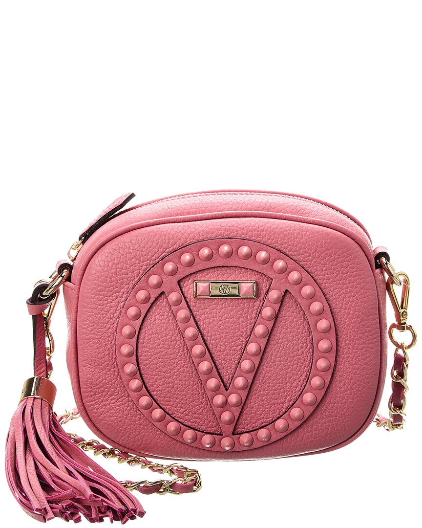 Shop Valentino By Mario Valentino Nina Rock Leather Crossbody In Pink