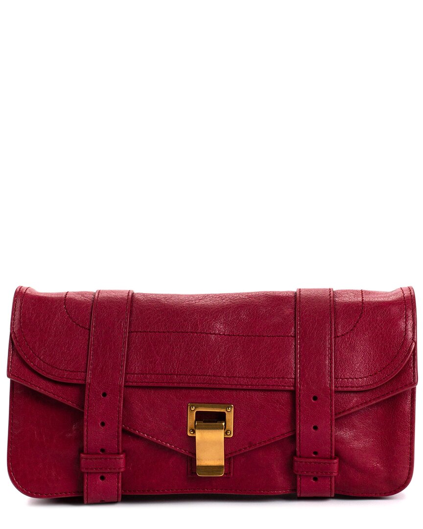 Proenza Schouler Red Leather Ps1 Clutch (authentic )