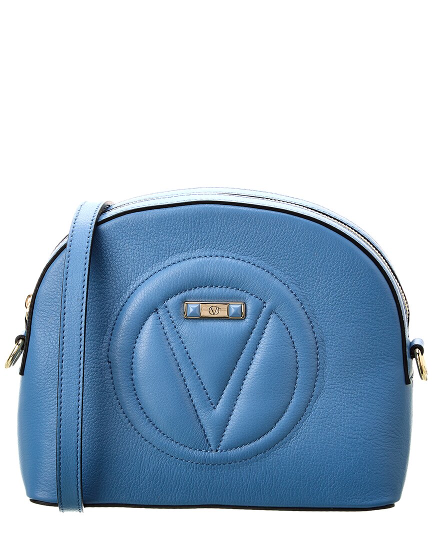 Valentino By Mario Valentino Diana Signature Leather Crossbody In Blue