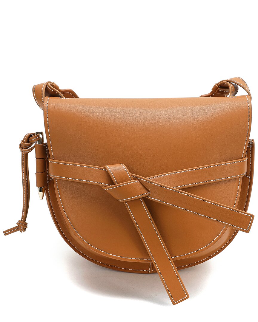 Shop Tiffany & Fred Paris Smooth Leather Crossbody In Brown