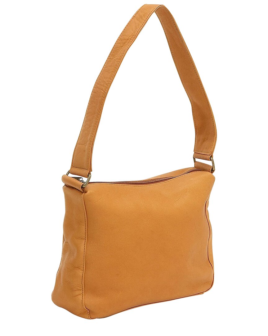 Le Donne Top Zip Leather Hobo Bag