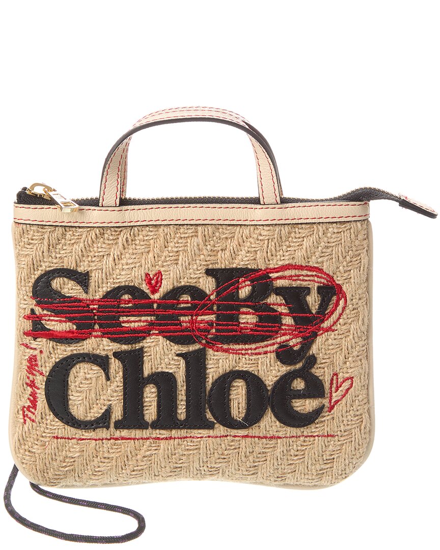 Shop See By Chloé Logo Jute Crossbody