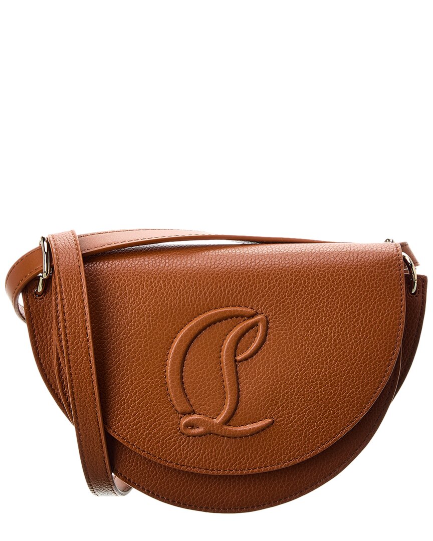 Christian Louboutin By My Side Leather Shoulder Bag In Brown