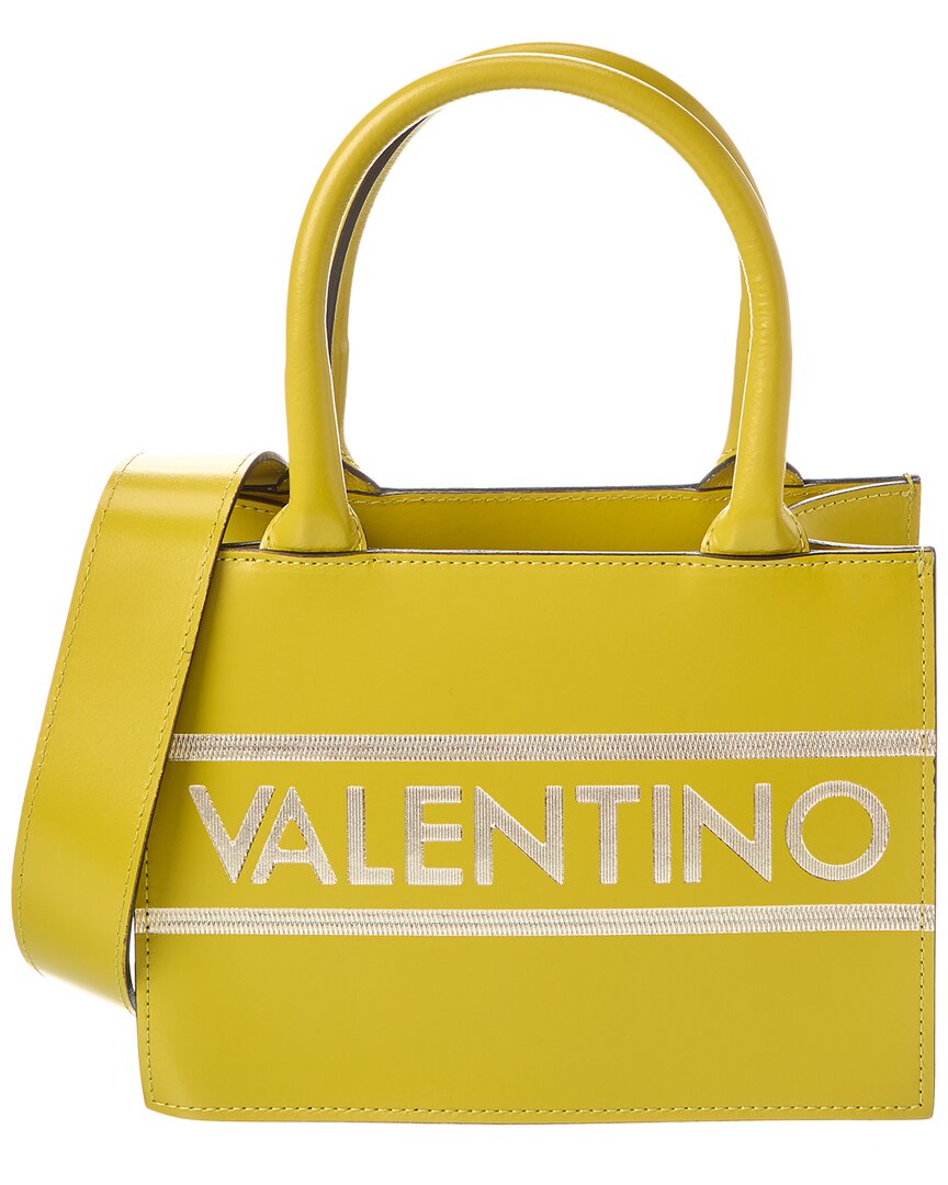 Shop Valentino By Mario Valentino Marie Lavoro Leather Tote In Green