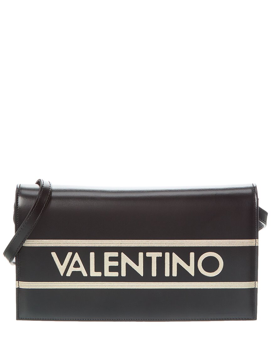 Shop Valentino By Mario Valentino Lena Lavoro Leather Shoulder Bag In Black