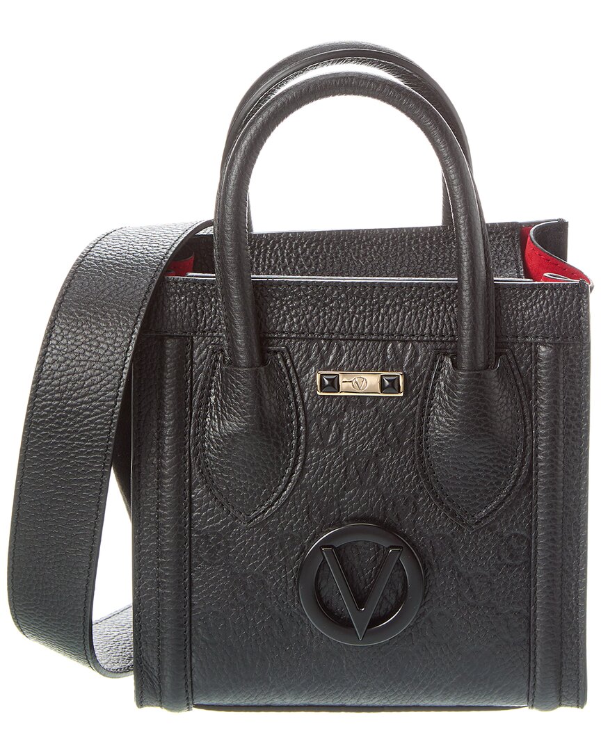 Shop Valentino By Mario Valentino Eva Monogram Leather Tote In Black
