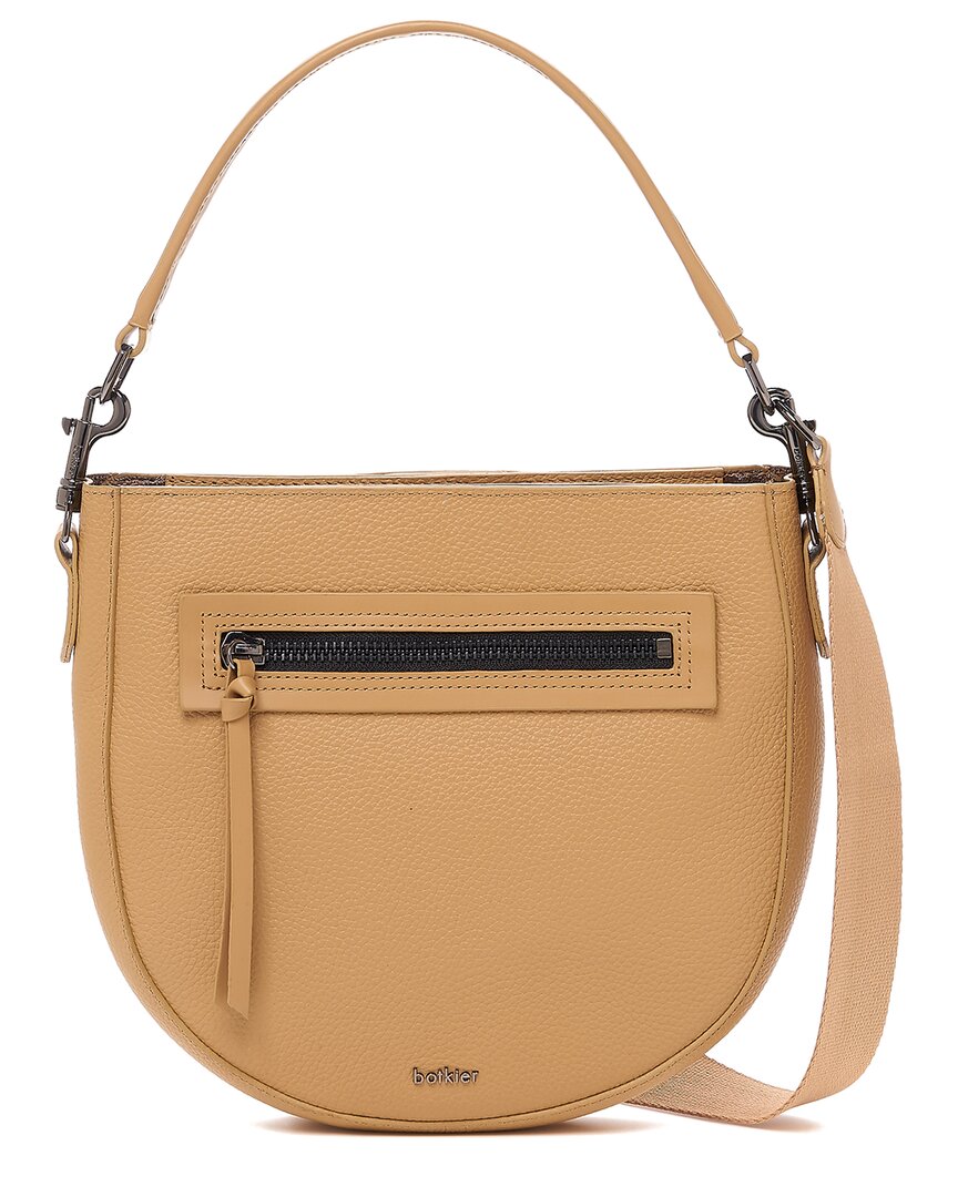 Shop Botkier Beatrice Leather Crossbody In Brown