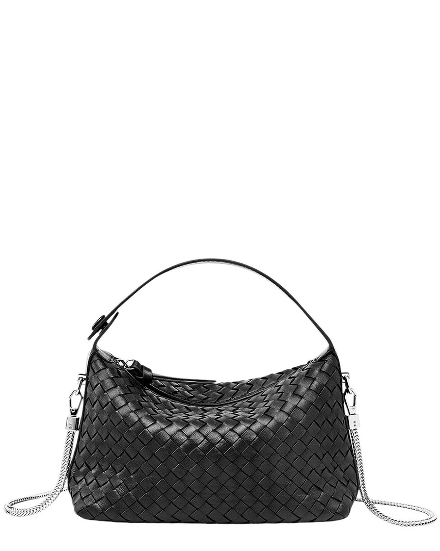 Adele Berto Leather Crossbody In Black
