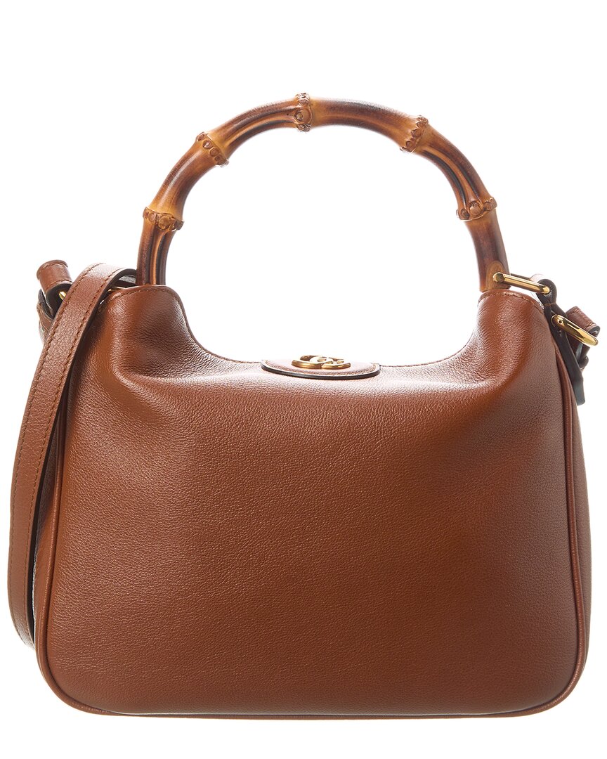 Shop Gucci Diana Small Leather Shoulder Bag