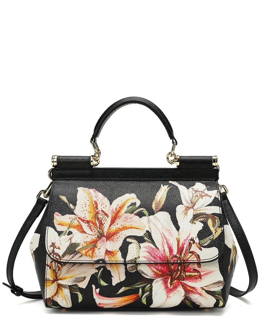 Tiffany & Fred Paris Saffiano Painted Leather Top Handle Bag