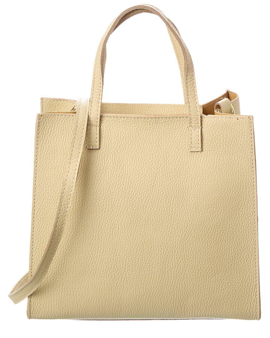 Persaman New York #1004 Leather Tote In Neutral