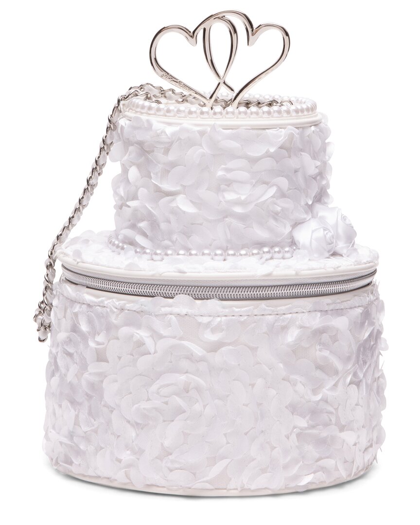 Betsey Johnson Frost Yourself Cake Crossbody In White