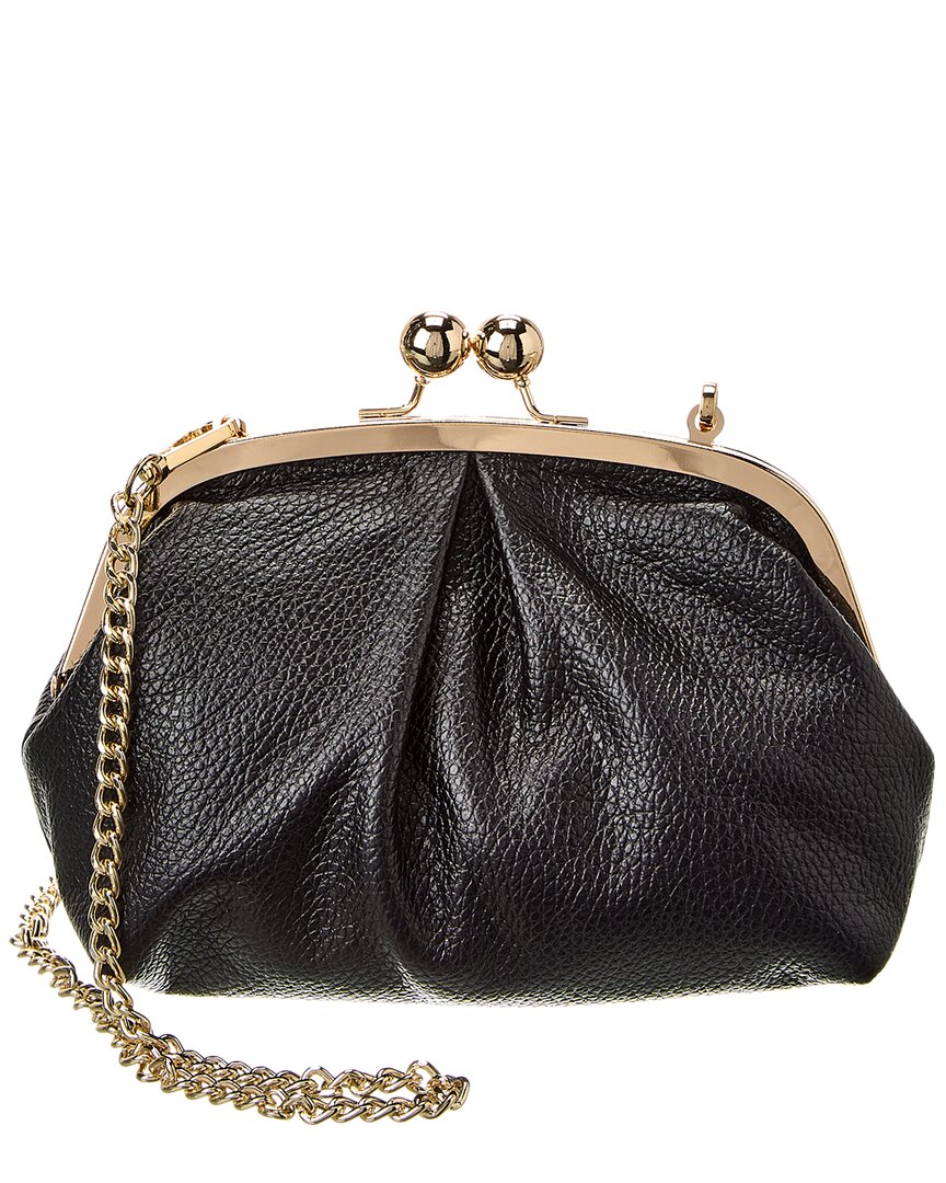 Persaman New York #1075 Leather Clutch In Black