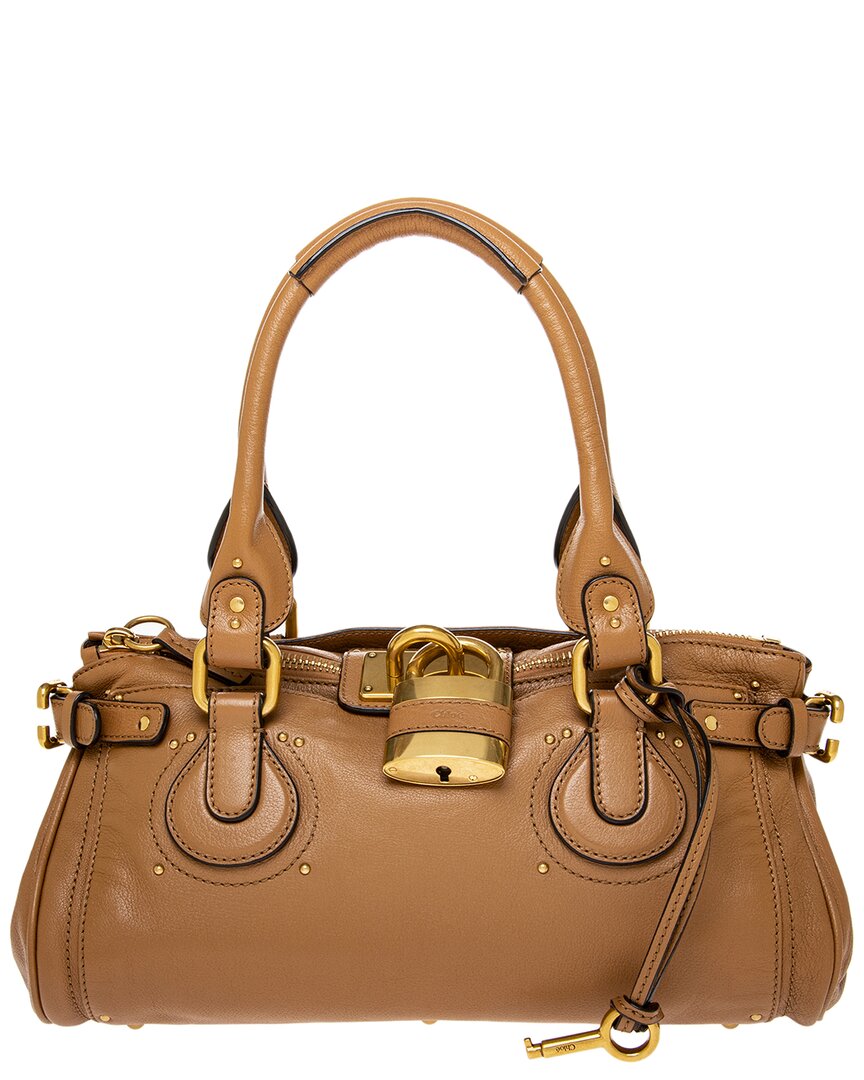 Chloé Logo Leather Shoulder Bag