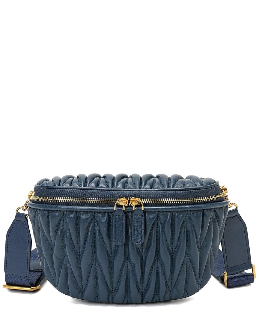 Tiffany & Fred Paris Full-grain Pleated Leather Bag