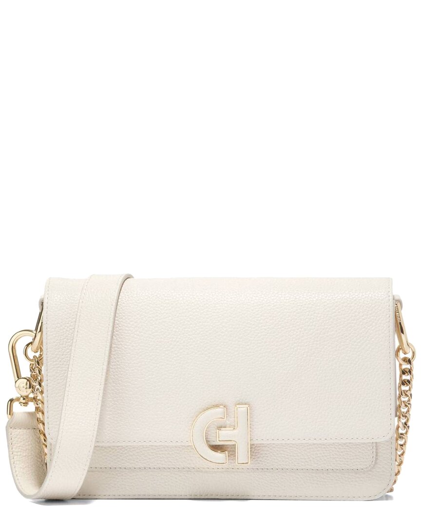 Shop Cole Haan Mini Day-to-night Leather Bag In White