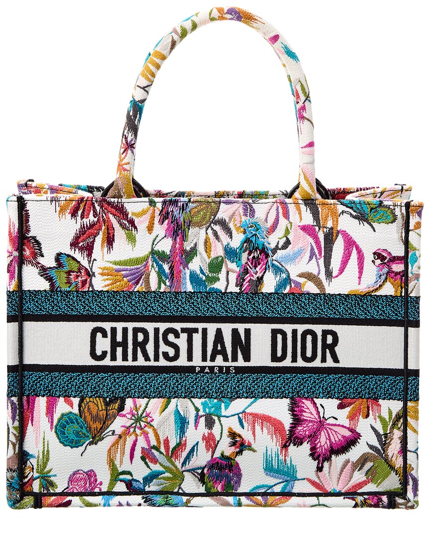 Dior Book Tote Bag In White