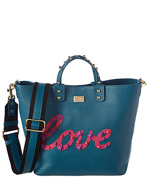 Dolce & Gabbana Small Beatrice Love Leather Tote from Gilt - Styhunt