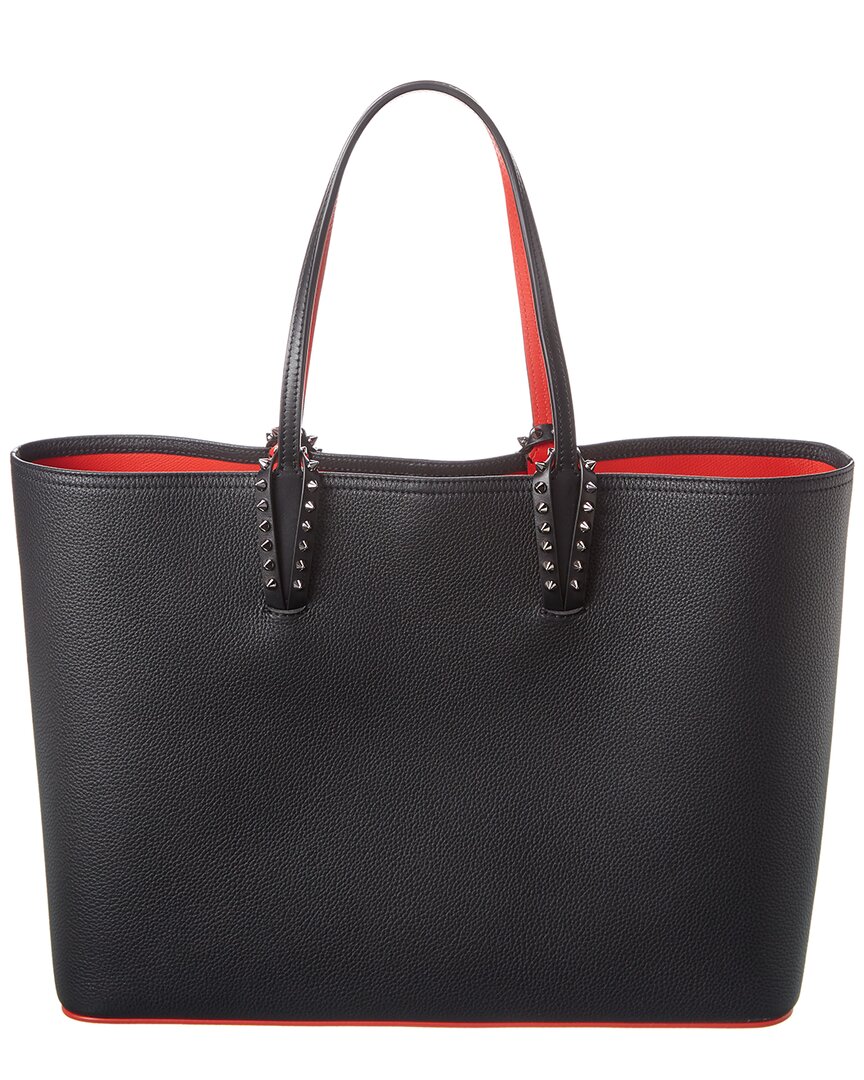 Christian Louboutin Cabata Large Soft Leather Tote Bag In Black