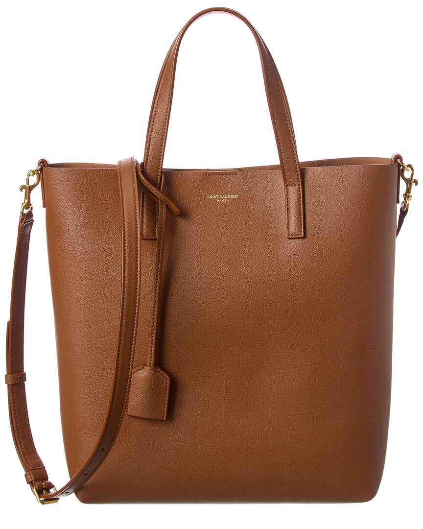 Saint Laurent Mini Toy Shopping Bag In Brown