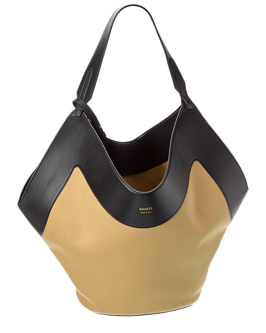 Khaite Lotus Medium Tote Bag In Brown