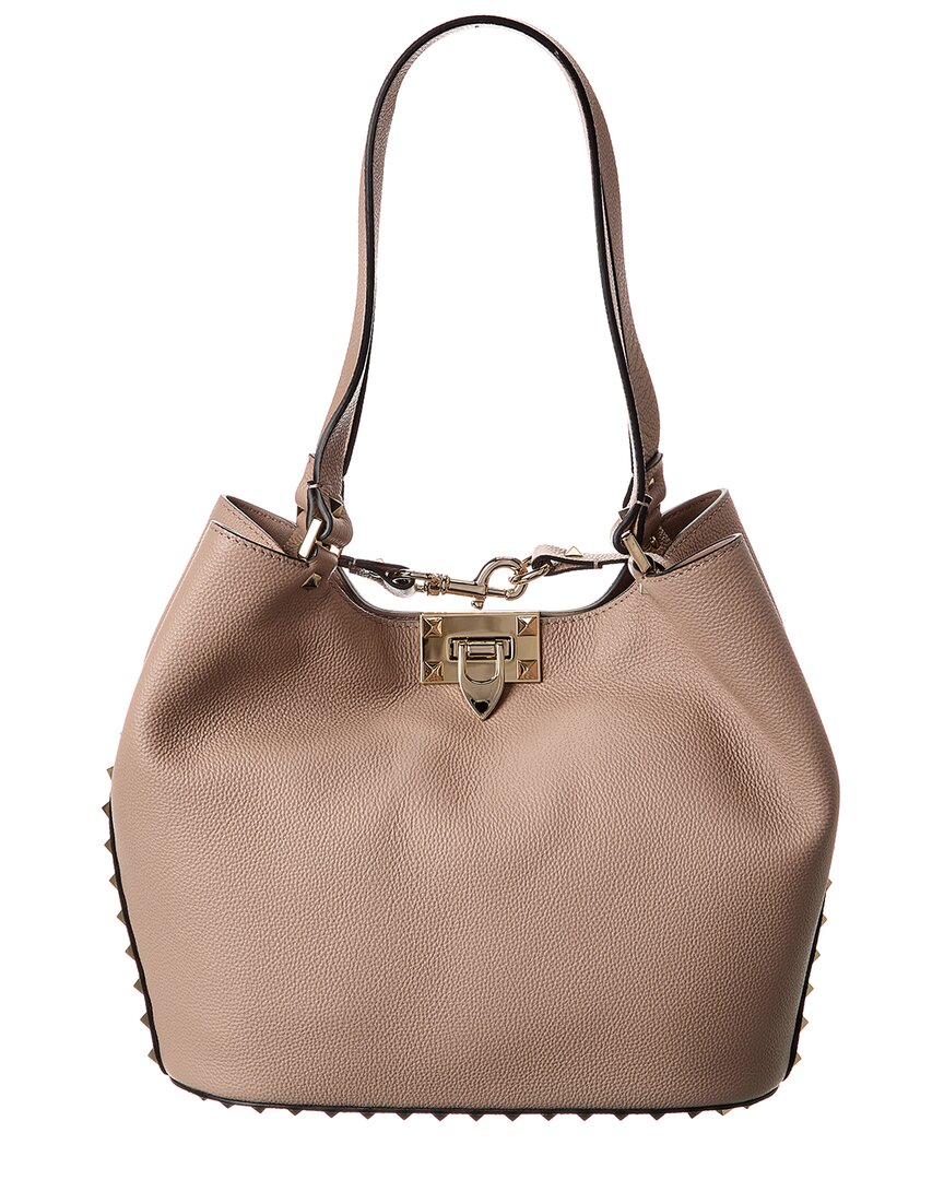 Valentino Garavani Valentino Rockstud Small Leather Tote
