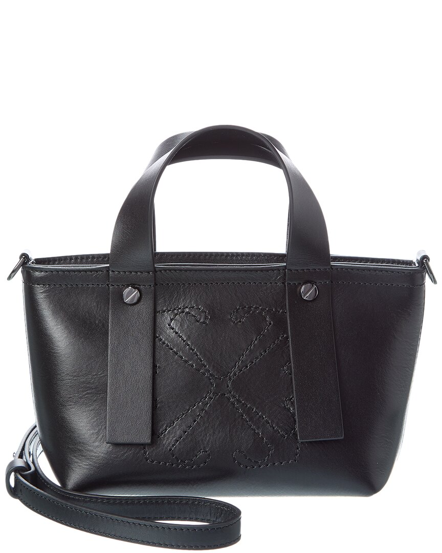 Off-white Off White Logo Mini Leather Tote