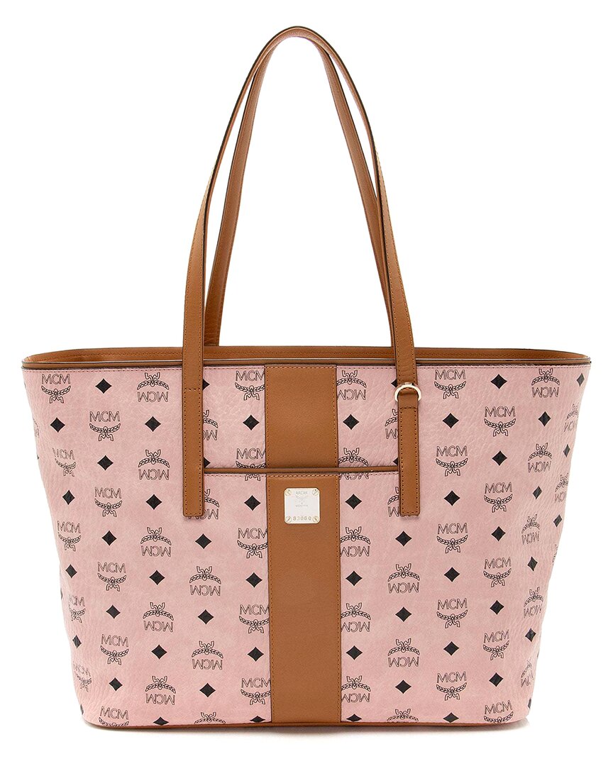 Mcm Brown Visetos Anya Medium Shopper Tote (authentic Pre-loved)