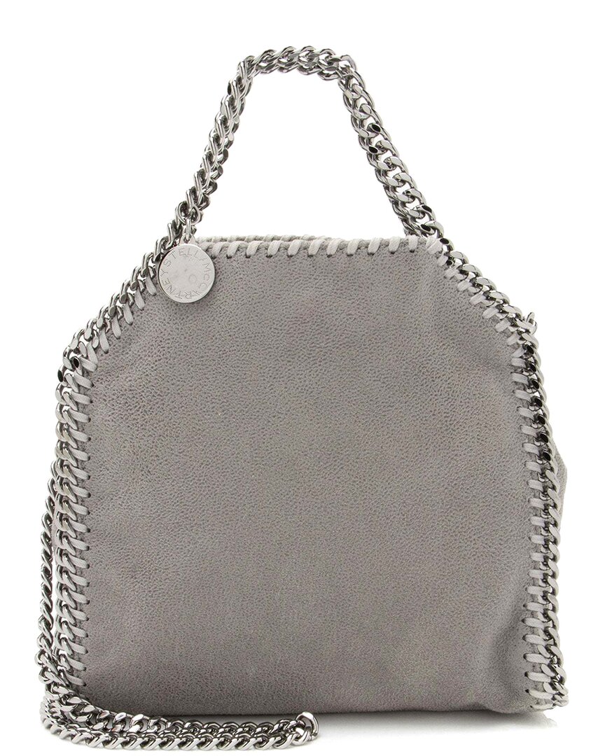 Stella Mccartney Grey Shaggy Deer Falabella Tiny Tote (authentic Pre-loved) In Gray