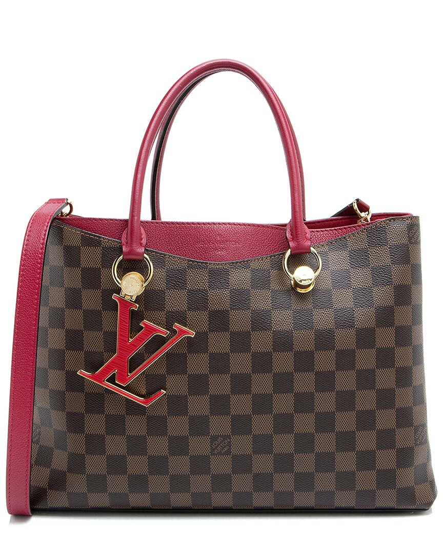 Pre-owned Louis Vuitton Riverside Damier Ebene Canvas Tote