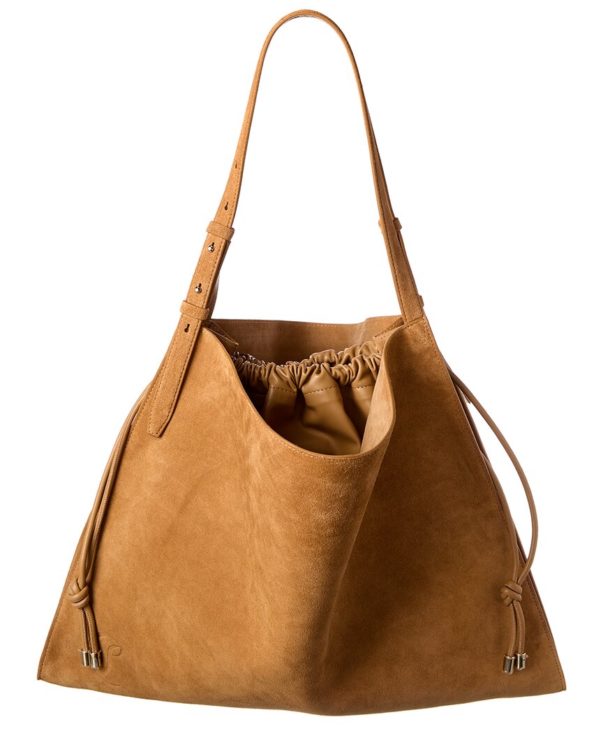 Christian Louboutin Baggy Suede Tote In Sand