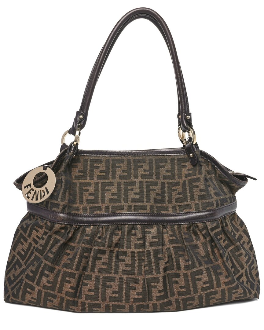 Fendi Brown Zucca Canvas Large Chef Shopper Tote (authentic Pre-loved)