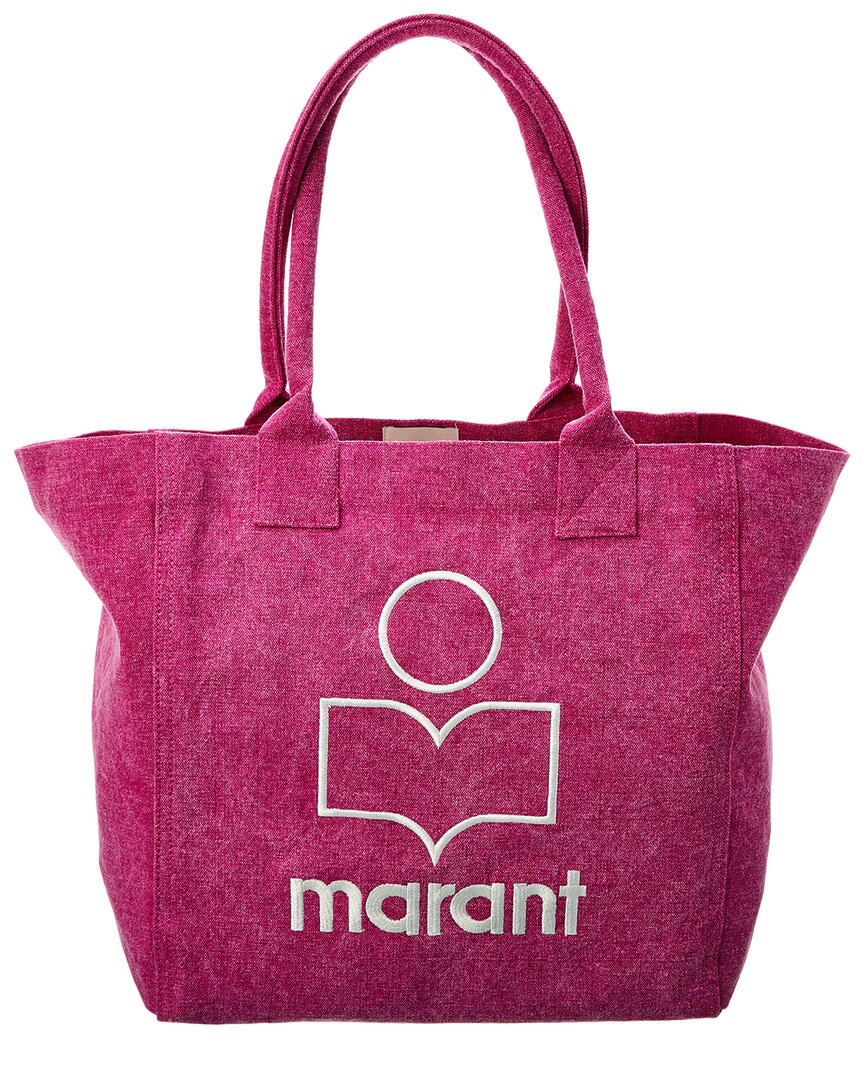 Isabel Marant Yenky Small Canvas Tote In Orange