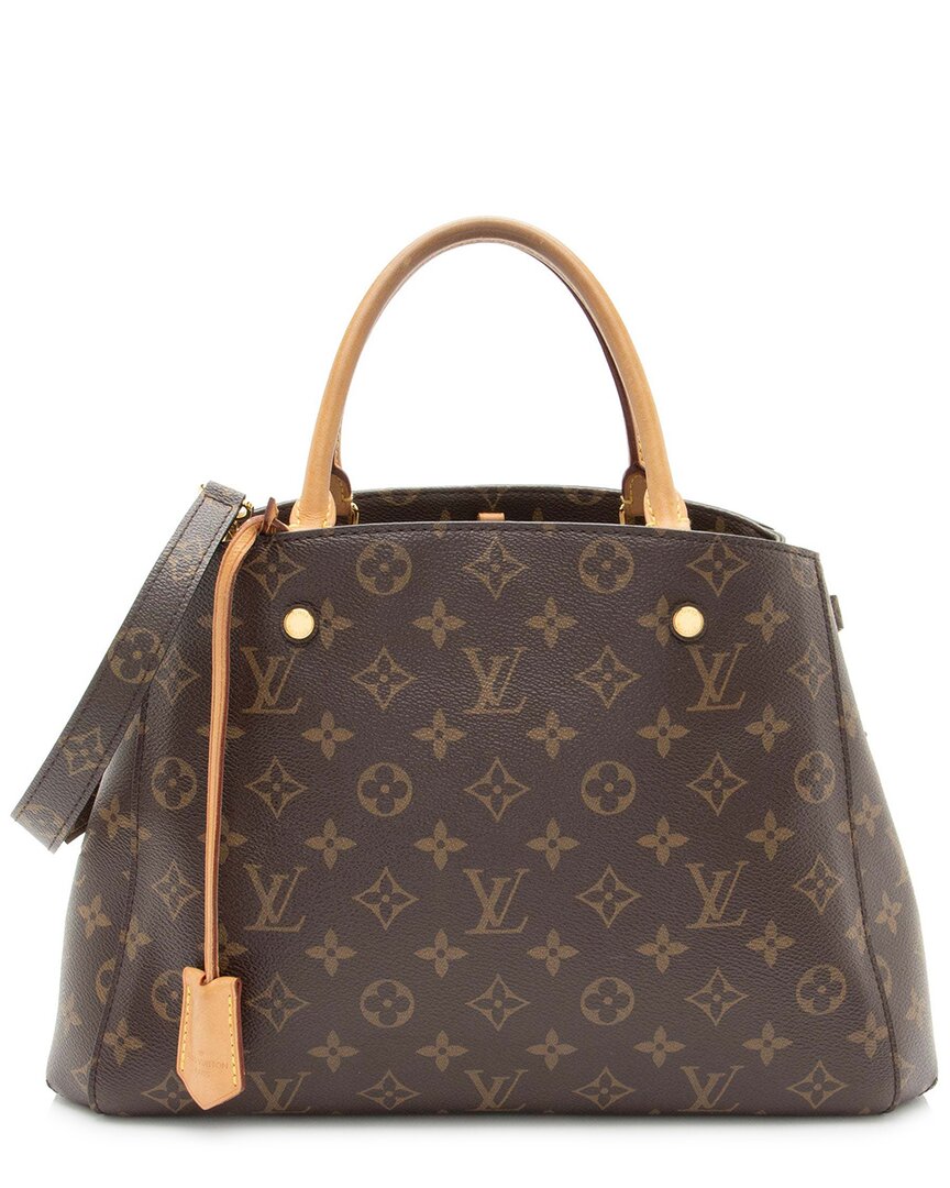 LOUIS VUITTON Pre-owned Brown Monogram Canvas Montaigne Mm (authentic Pre-loved)