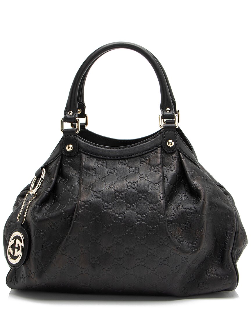 Gucci Black Leather Sukey Medium Tote (authentic Pre-loved)