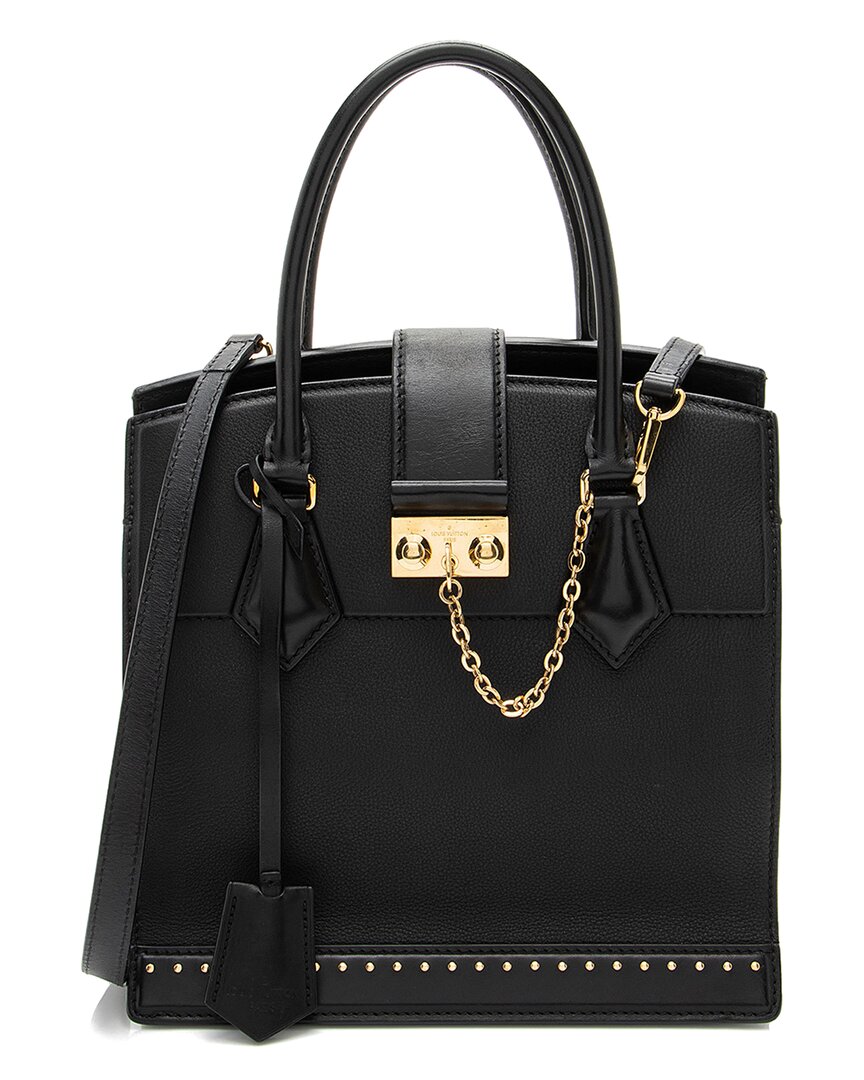 Click to view more detailed imagery on our partner's website Pre-owned Louis Vuitton Black Calfskin Marly Pm (authentic Pre-loved)