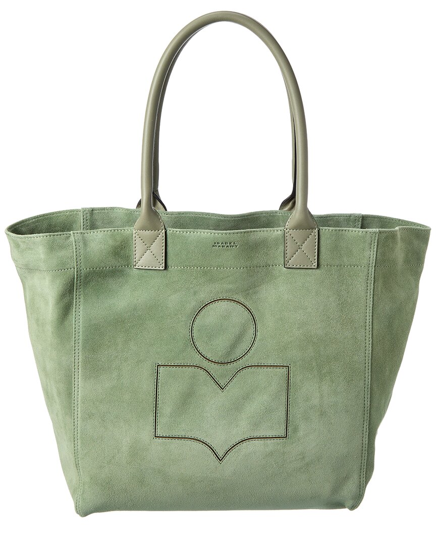 ISABEL MARANT YENKY SMALL SUEDE & LEATHER TOTE