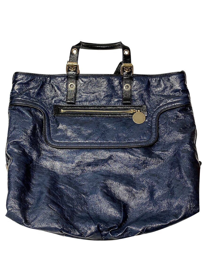 Stella Mccartney Blue Faux Leather Tote With Wallet (authentic Pre-loved)