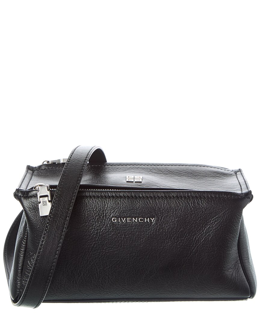 Givenchy Pandora Mini Leather Shoulder Bag In Black