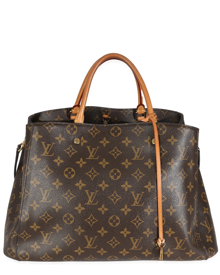 LOUIS VUITTON Pre-owned Brown Monogram Canvas Montaigne Gm (authentic Pre-loved)