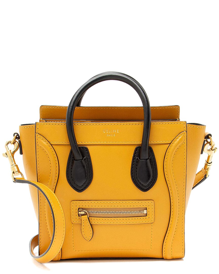 Celine Black Calfskin Nano Luggage Tote (authentic Pre-loved)