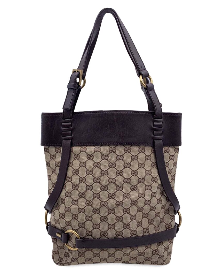 Gucci Beige Cotton Tote Ophidia (authentic Pre-loved)