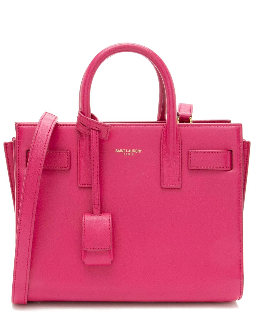 Saint Laurent Calfskin Sac De Jour Nano Tote (authentic Pre-loved)