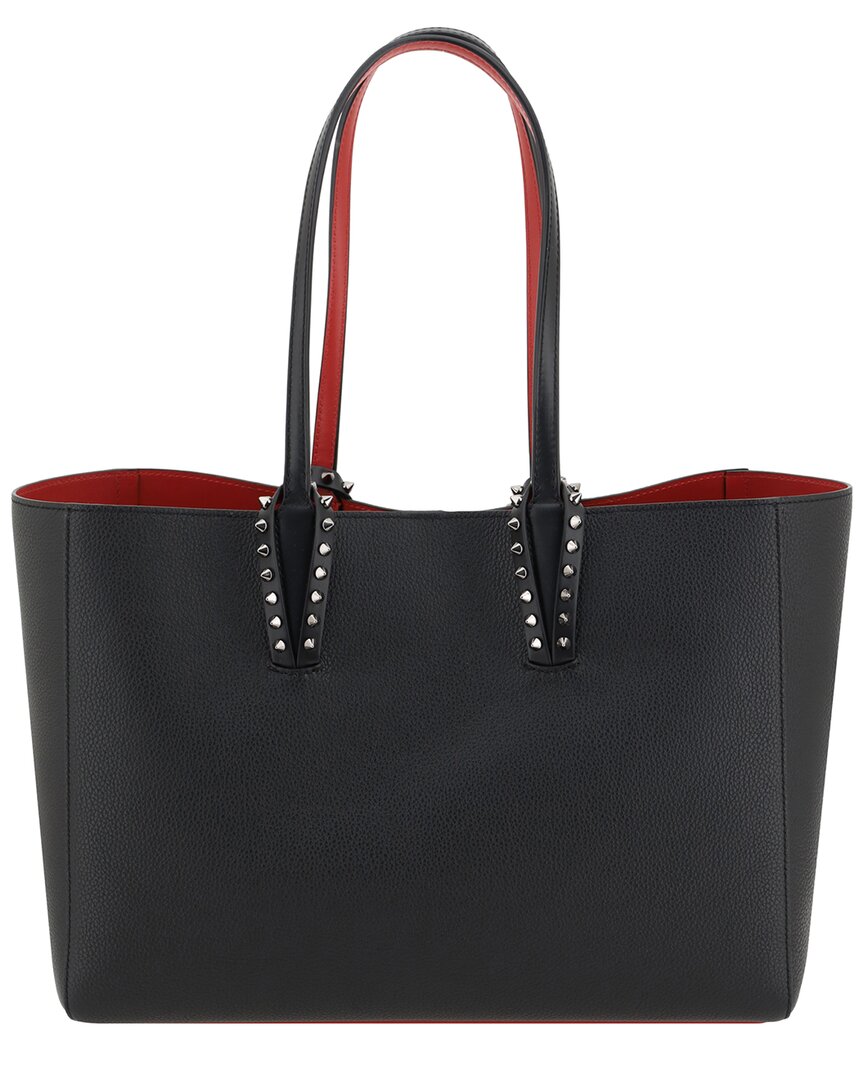 Christian Louboutin Cabata Small Leather Tote In Black