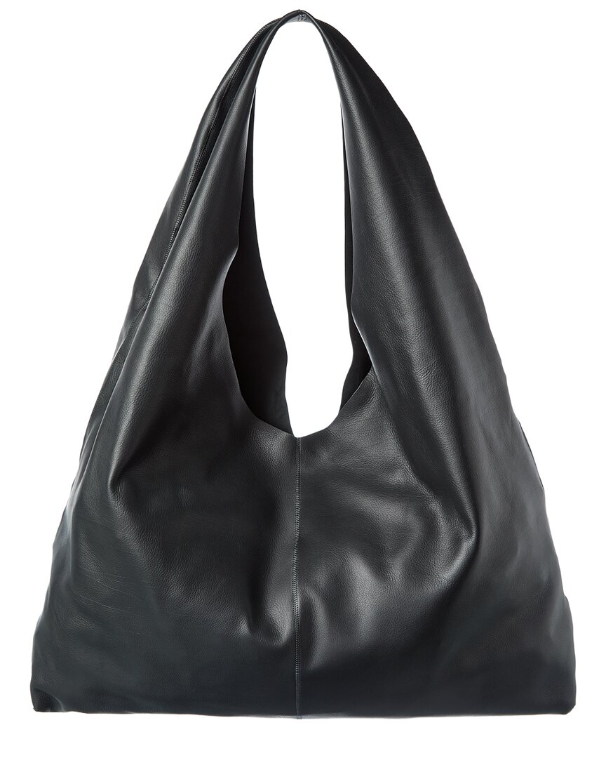 The Row New Bindle Leather Hobo In Blue