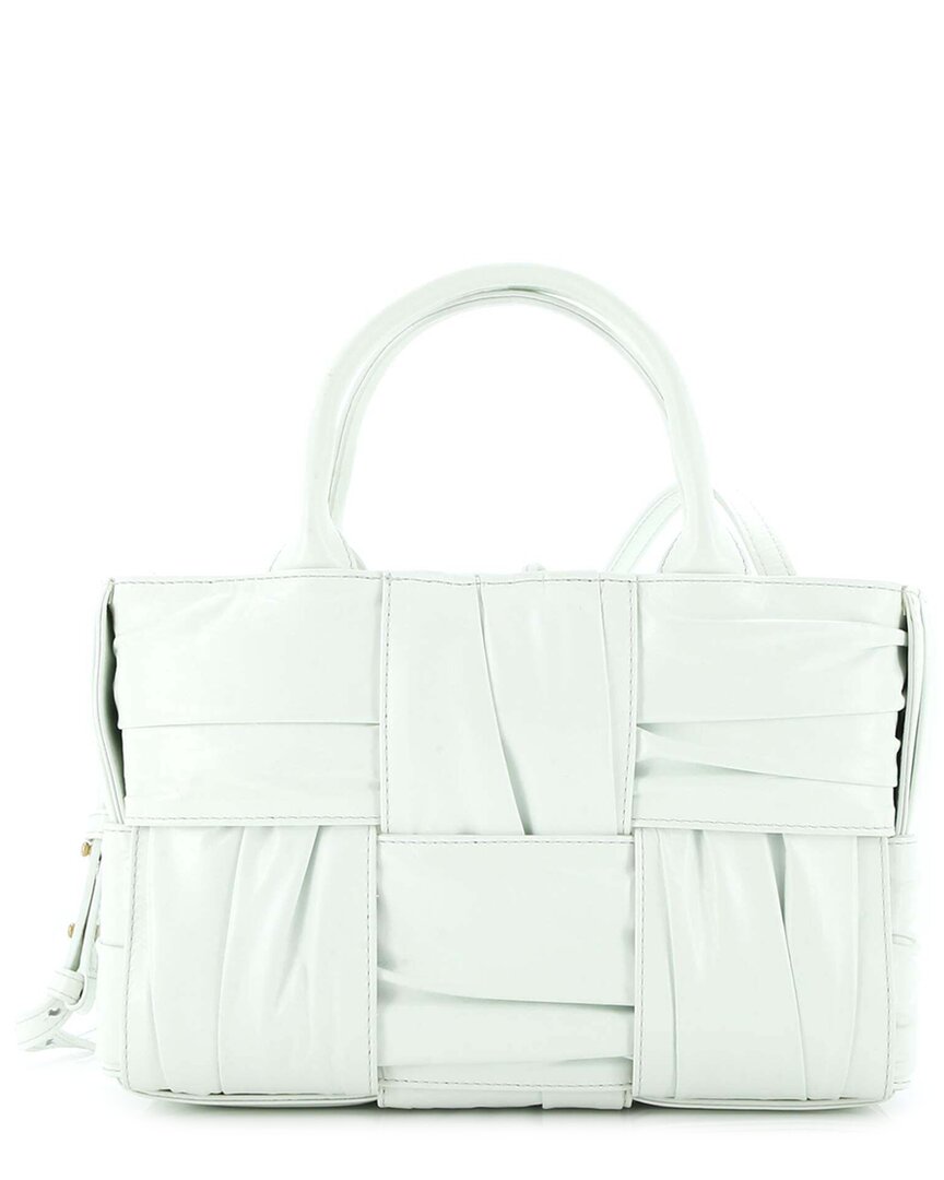 Bottega Veneta Green Maxi Intrecciato Plisse Leather Arco Tote Mini (authentic  Pre-loved)