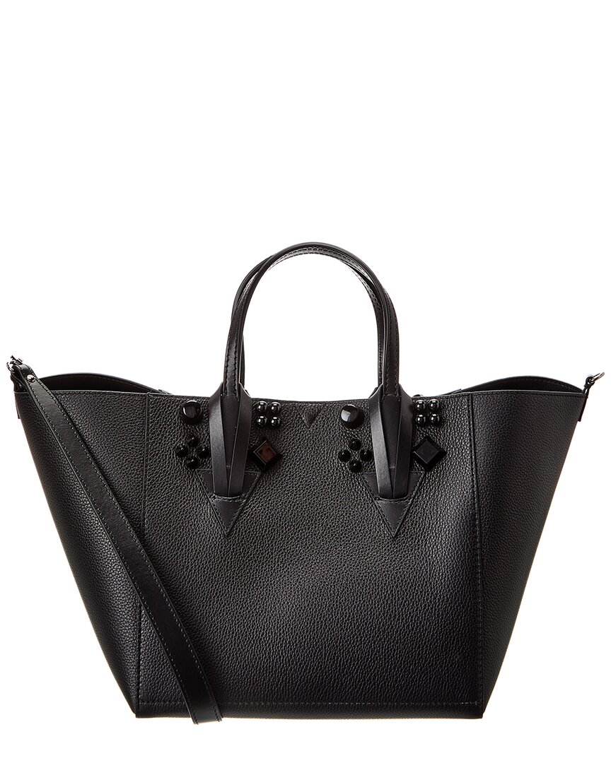 Christian Louboutin Cabachic Small Leather Tote Bag In Black
